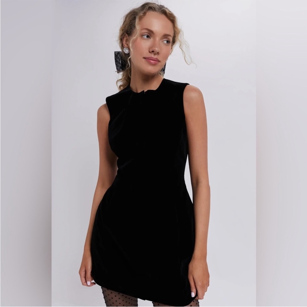 Tuckernuck Black Velvet Cora Dress